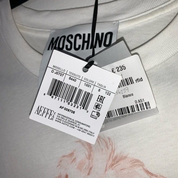 Moschino Cow Tee SS22 - Picture 6 of 8